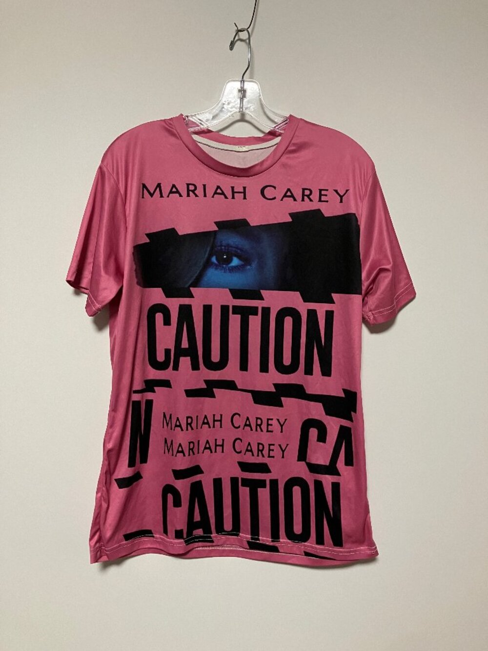 Mariah Carey Caution World Tour T-Shirt, Pink, All Over Print,  Tag XL/Fits S